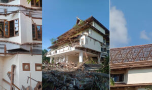 Perobohan Hotel Purajaya di bawah tekanan Kepala BP Batam, 21/6/2023.