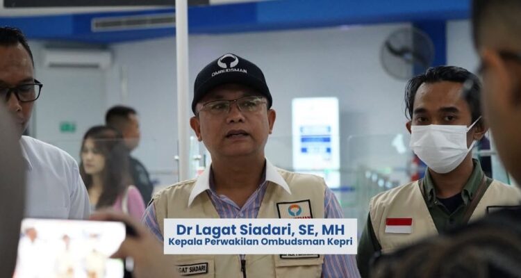 Ketua Ombudsman RI Perwakilan Kepri, Dr Lagat Parroha Patar Siadari.