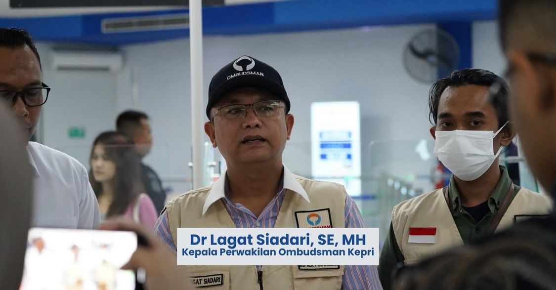 Ketua Ombudsman RI Perwakilan Kepri, Dr Lagat Parroha Patar Siadari.