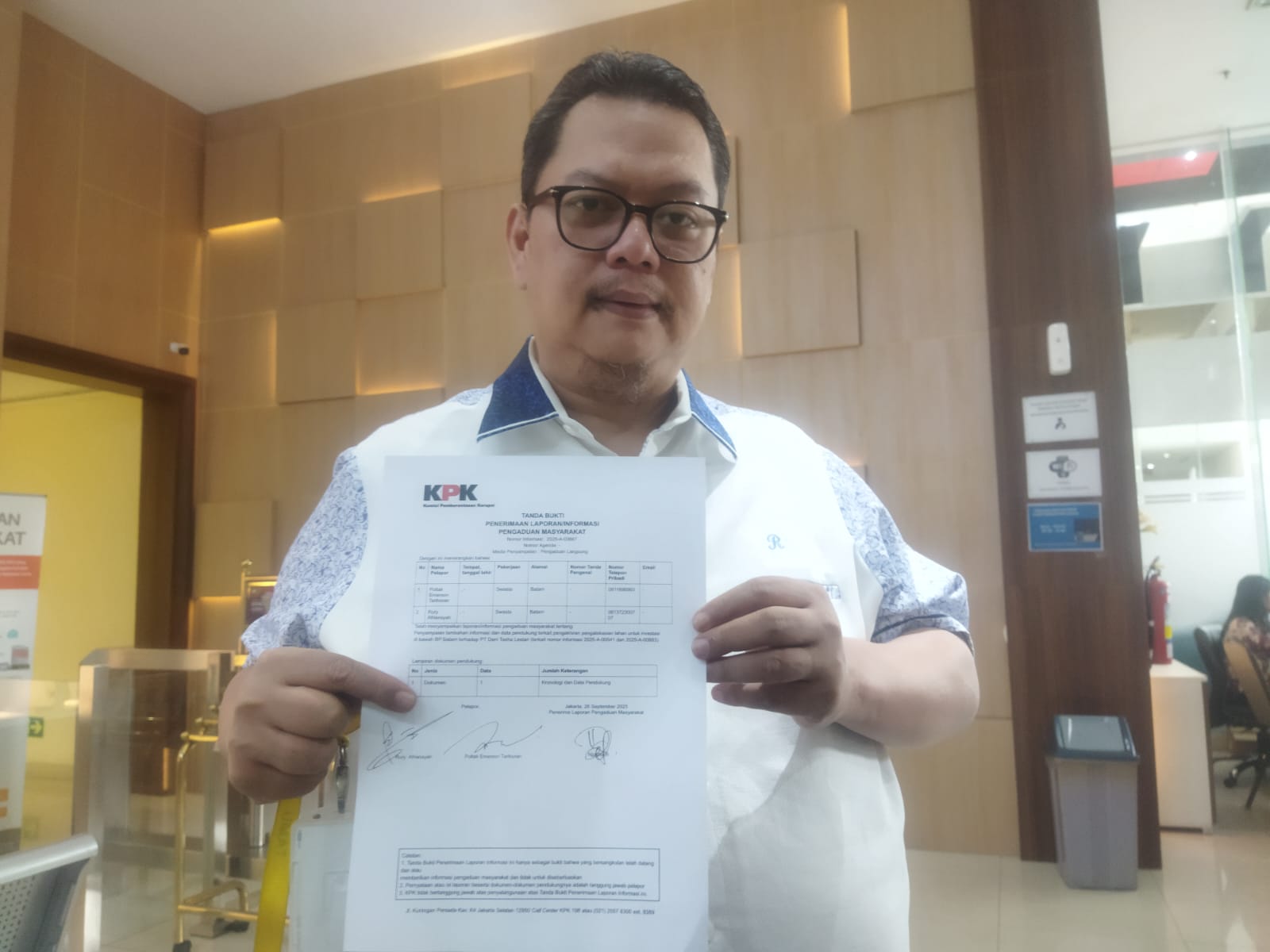 Rury Afriansyah, Ketua Saudagar Rumpun Melayu (SRM) Kota Batam yang juga pemilik Hotel Purajaya yang dirobohkan Akim, pengusaha keturunan Tionghoa di Tanjungpinang. (Ist)