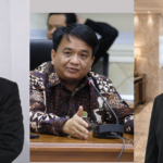 Ketua KADIN Bintan Asriawadi Gentong (kiri), Ade Angga, Ketua Kadin Tanjungpinang (tengah) dan Afrijal, Ketua Kadin Karimun.