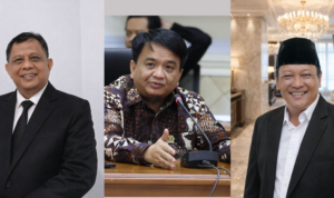 Ketua KADIN Bintan Asriawadi Gentong (kiri), Ade Angga, Ketua Kadin Tanjungpinang (tengah) dan Afrijal, Ketua Kadin Karimun.