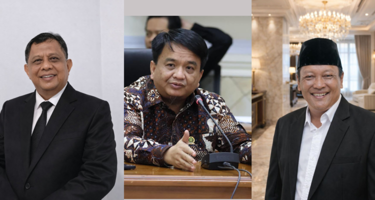 Ketua KADIN Bintan Asriawadi Gentong (kiri), Ade Angga, Ketua Kadin Tanjungpinang (tengah) dan Afrijal, Ketua Kadin Karimun.