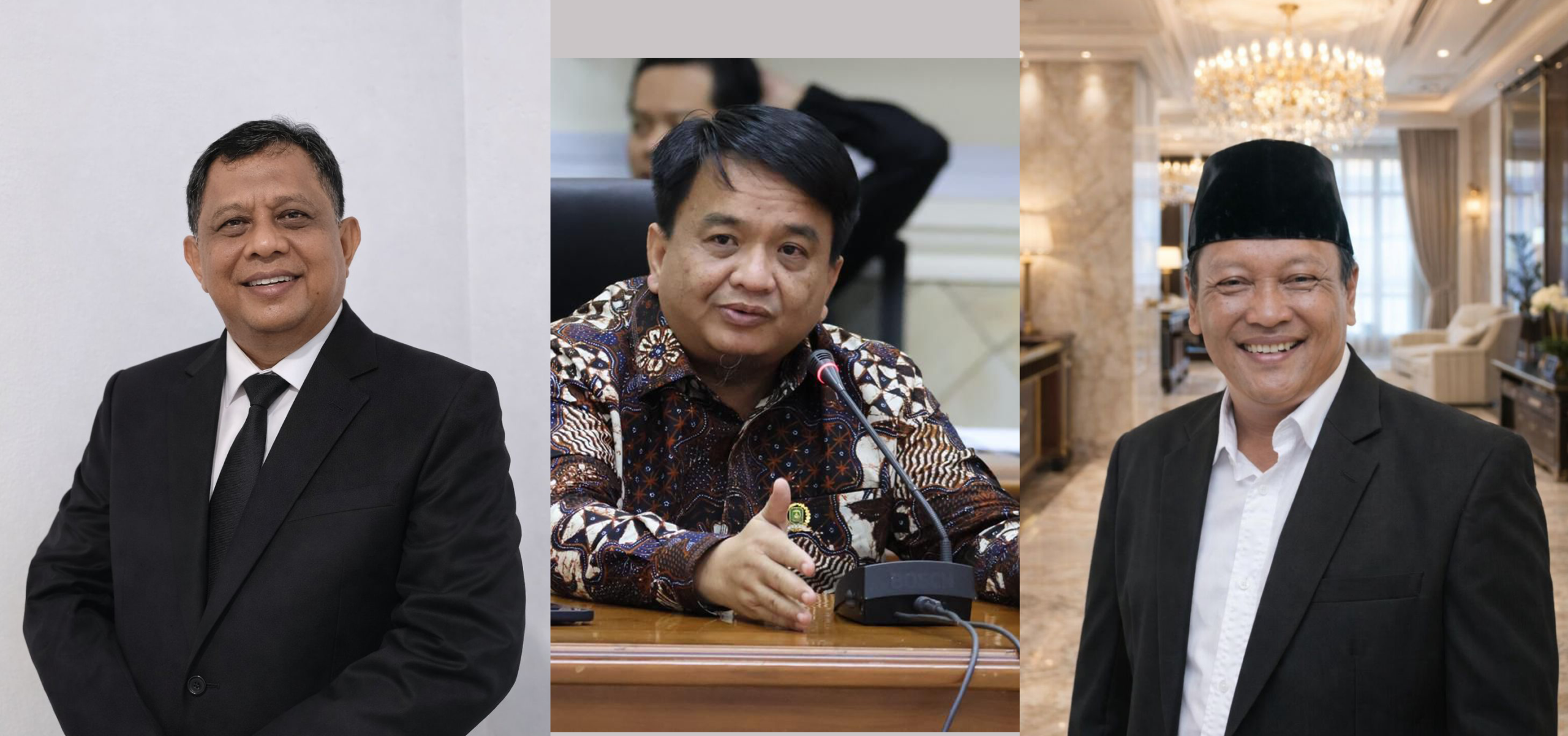 Ketua KADIN Bintan Asriawadi Gentong (kiri), Ade Angga, Ketua Kadin Tanjungpinang (tengah) dan Afrijal, Ketua Kadin Karimun.