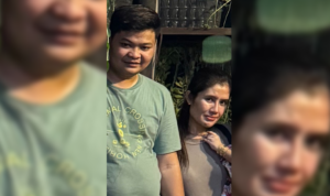 Terduga bandar sabu di Labura, Uki (suami/kiri), dan istrinya Kiki.