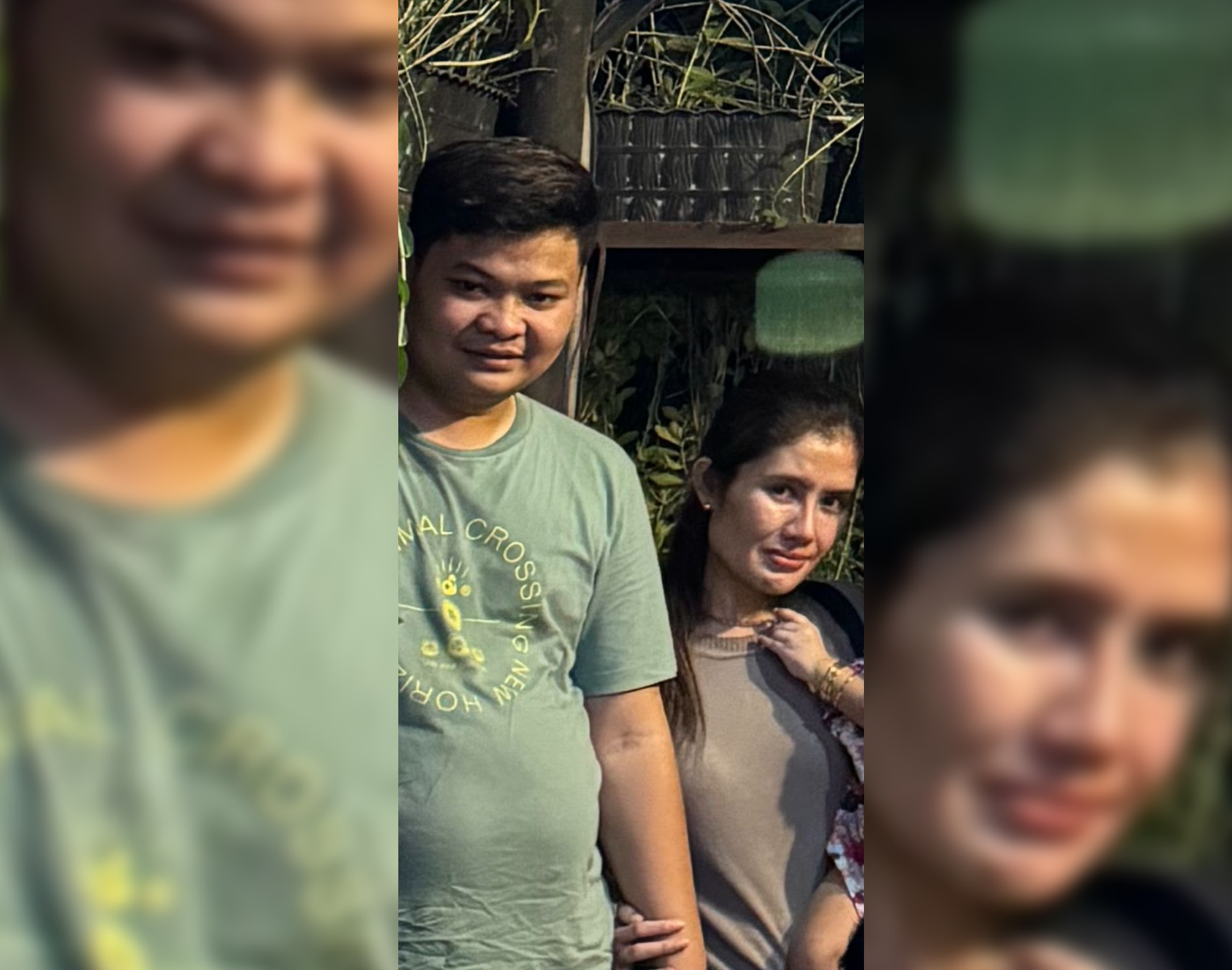 Terduga bandar sabu di Labura, Uki (suami/kiri), dan istrinya Kiki.