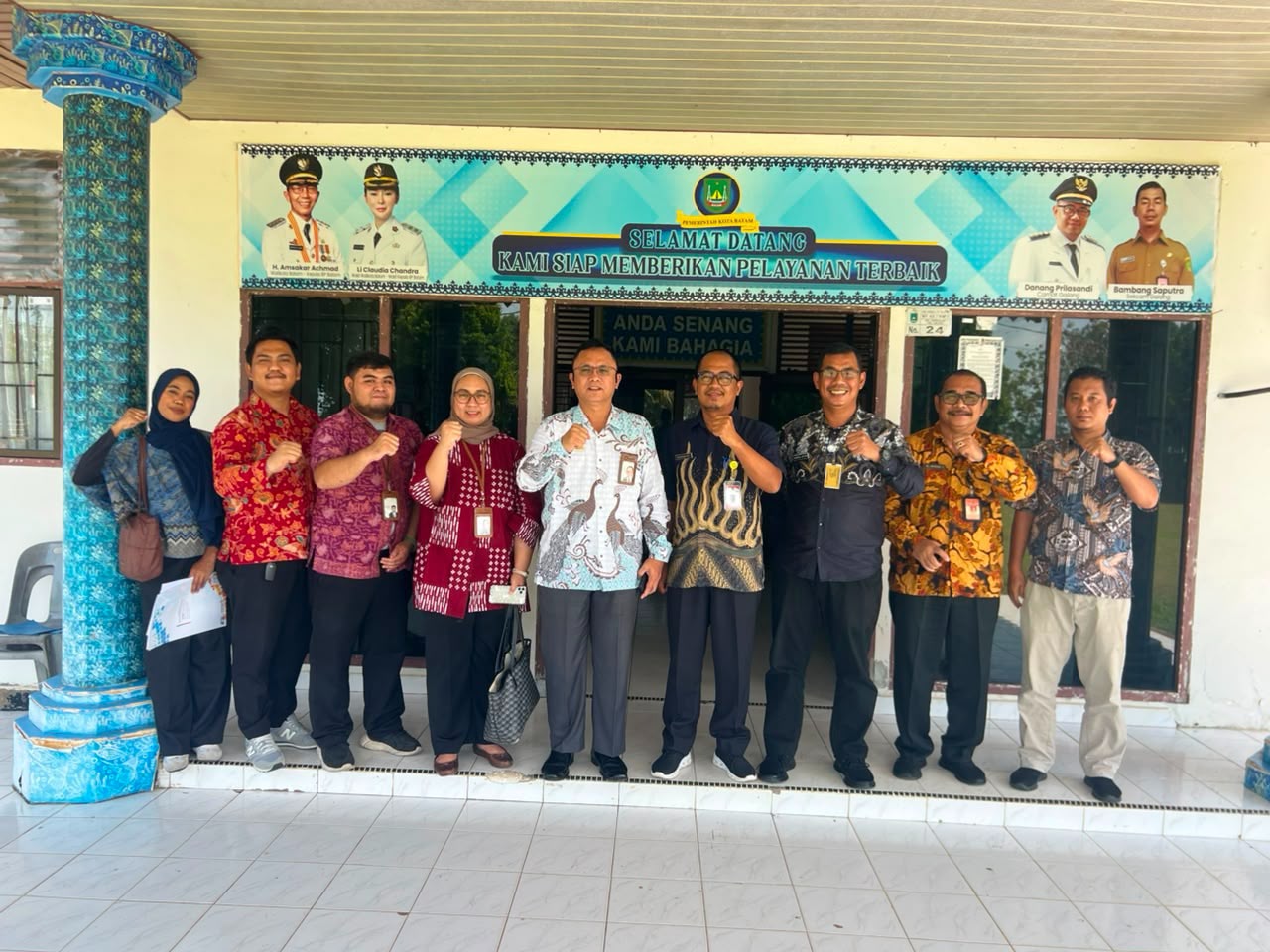 Kunjungan ini Ombudsman RI Provinsi Kepri dalam pemantauan pelayanan publik ke 10 kecamatan di wilayah Kota Batam.