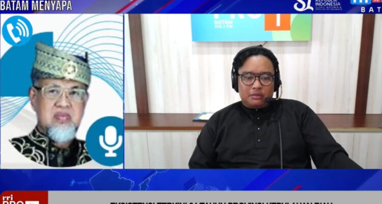 Tangkapan layar tokoh pembentukan Provinsi Kepulauan Riau, Huzrin Hood, saat diwawancarai wartawan RRI Batam, Riva'i Kasim, beberapa waktu lalu. (RRI)