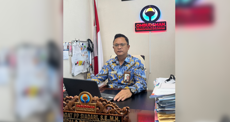 Kepala Perwakilan Ombudsman RI Provinsi Kepri, Dr Lagat Siadari.