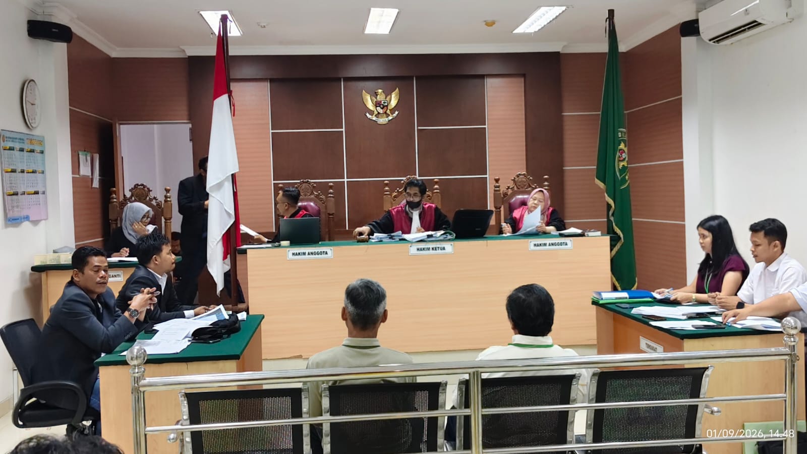 Dua saksi fakta dihadirkan PT Dani Tasha Lestari, pemilik Hotel Purajaya, pada sidang di PN Batam, Selasa, 1/9/2026.