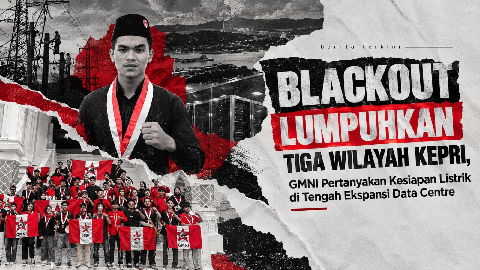 Peristiwa blackout di Batam dan menjalar ke Bintan dan Tanjungpinang, menjadi keresahan publik yang disuarakan DPD GMNI Kepri.