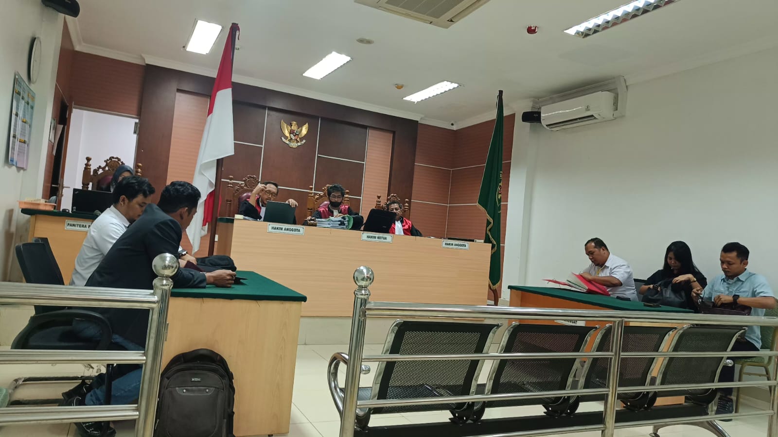 Sidang Perobohan Hotel Purajaya di Pengadilan Negeri Batam, Selasa, 6/9/2026.
