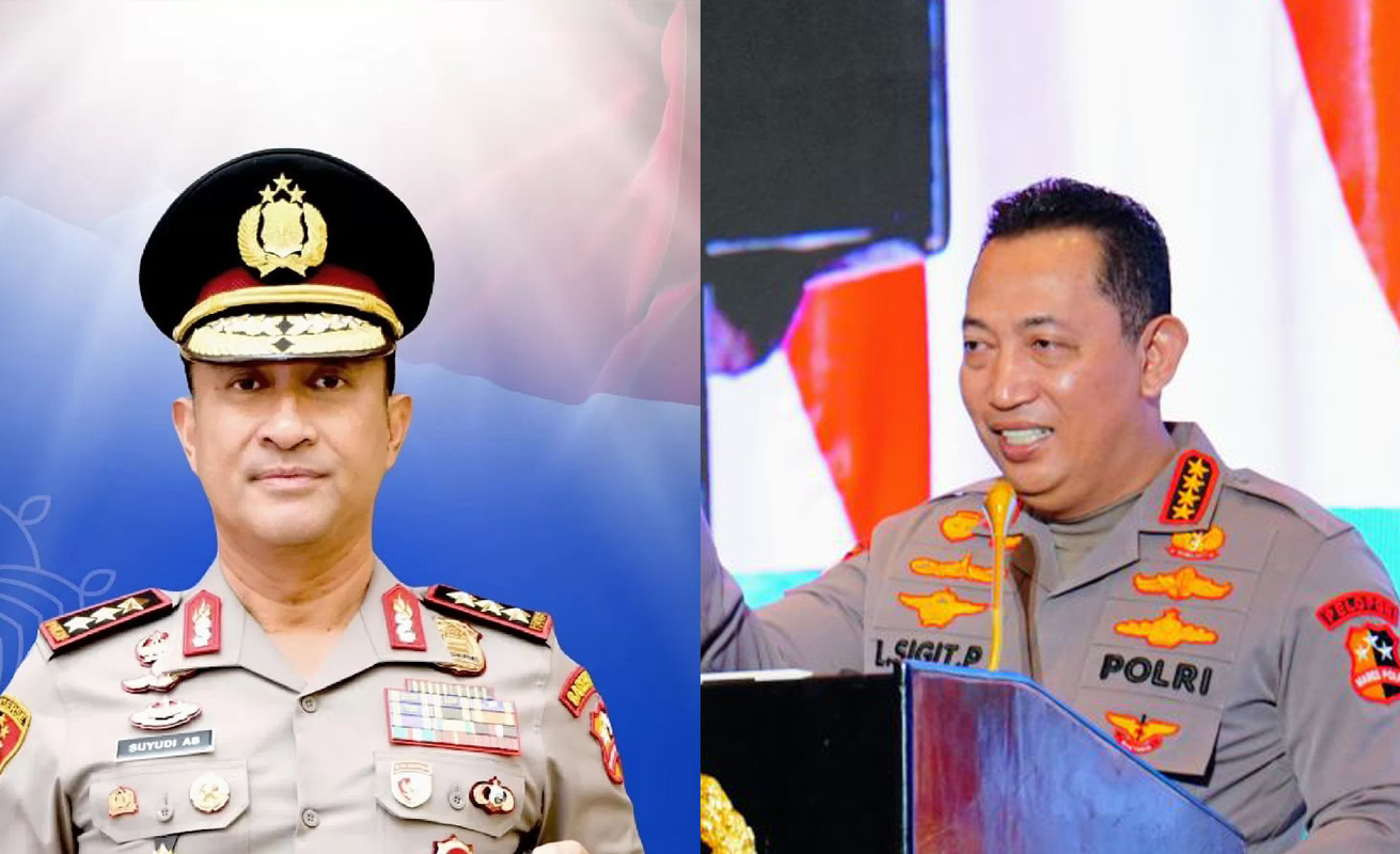 Suyudi Ario Seto Gantikan Listyo Sigit Sebagai Kapolri dan Jenderal Pol Listyo Sigit Prabowo.